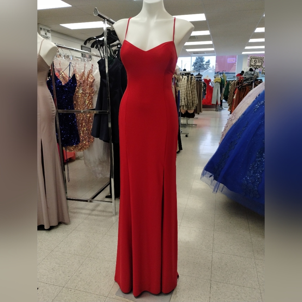 Elegant Red Evening Gown